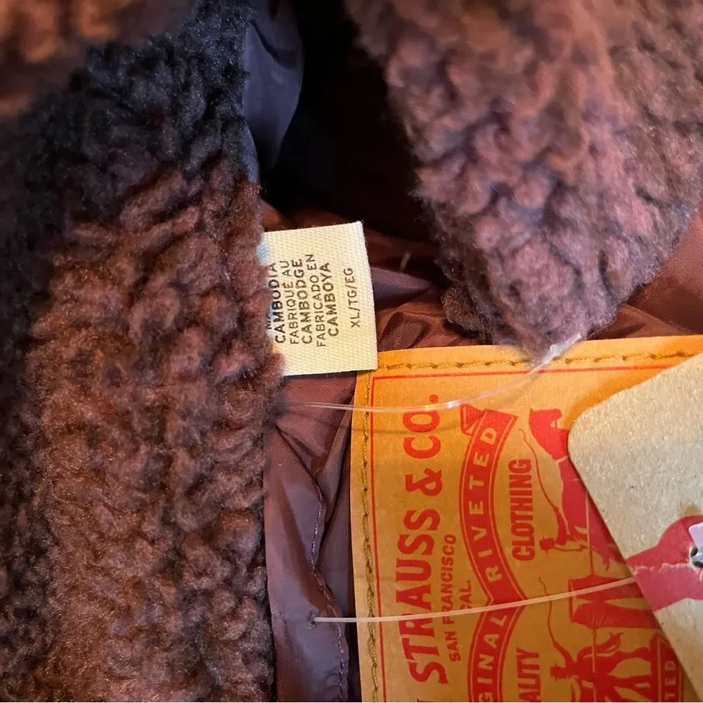 NWT Levi's Men's Plaid Sherpa Jacket - Picture 7 of 7